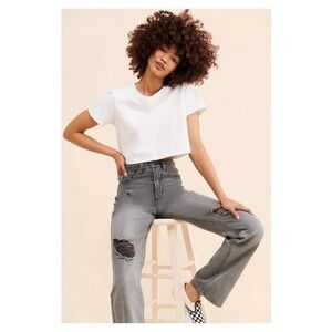 AFRM • Oden Jean in Shadow Grey Wash